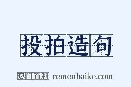 投拍造句是什么意思的图片